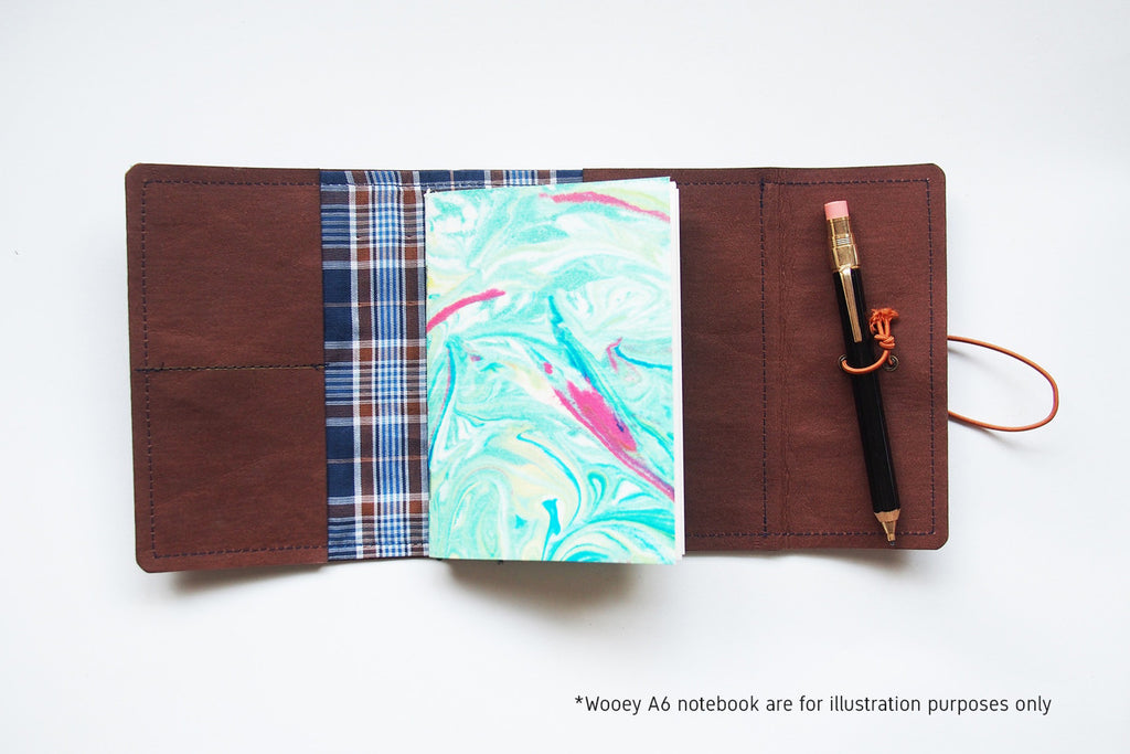 A6 Traveler's Notebook Cover (with interior lining)