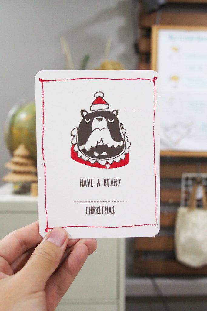 Have a Beary ___ Christmas Card / Postcard