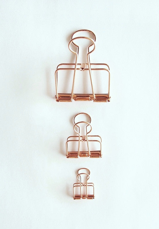 Wire Bull Clip - Rose Gold